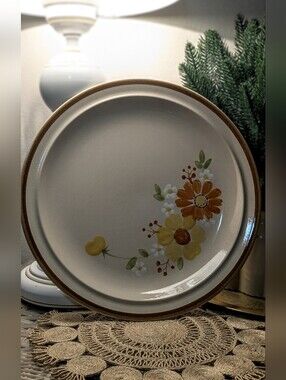 Cottage Core JI Stonecrest 12"Chop Plate 215 Autumn Glory Hand Painted A. Ponché